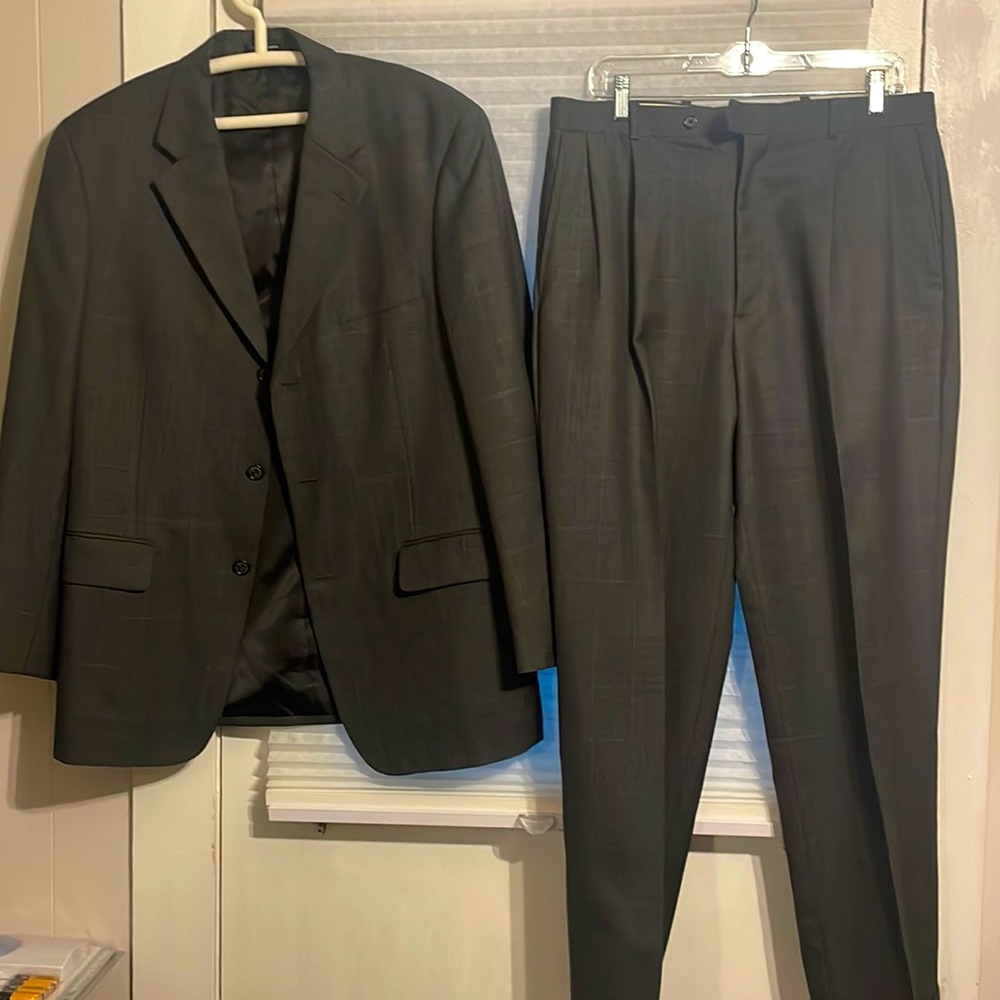 cross and winsor 2 piece suit jacket & pants blazer 40 regular   pants 34 x 34